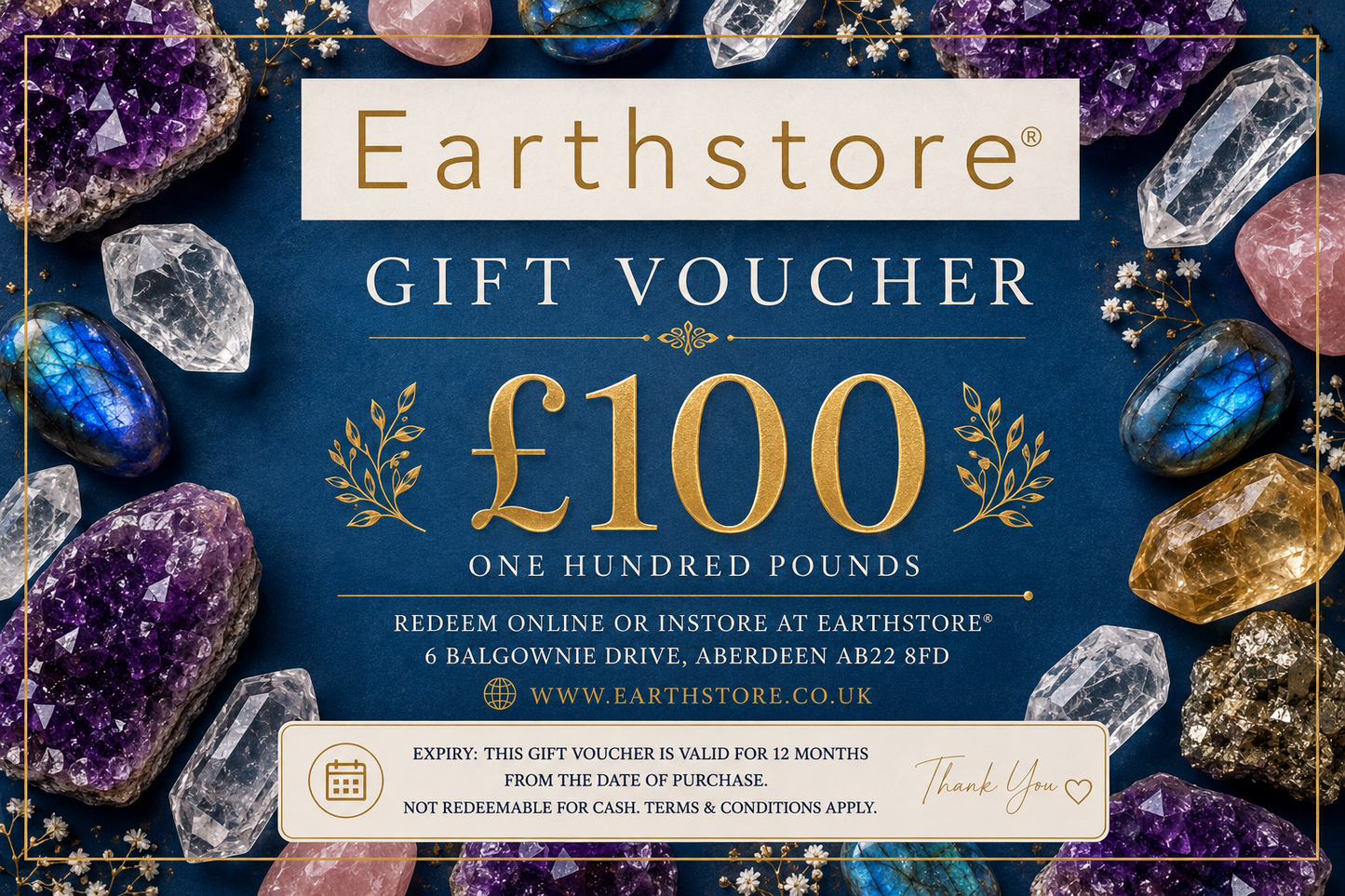 Earthstore® Gift Cards £5, £10, £20, £50, £75 and £100 options
