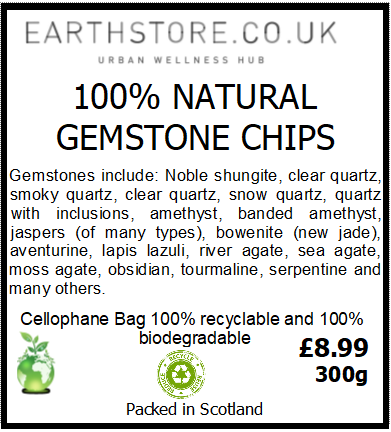 Earthstore® Crystal Gemstone chips x 50g, 100g, 200g,300g packs