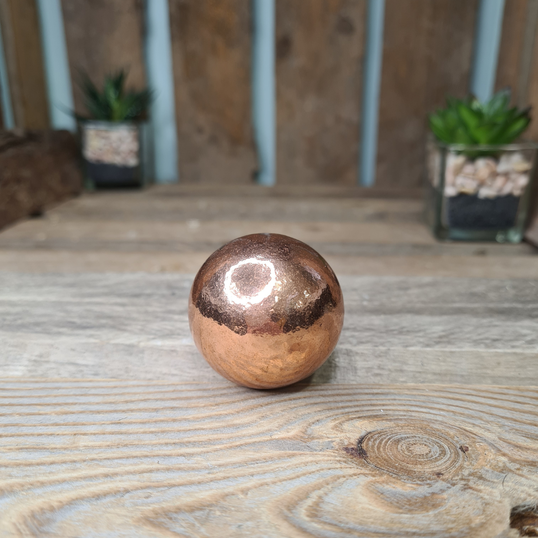 Earthstore® Copper (100%) Sphere Metaphysical Healing Ball Alchemist 300g Metal 40mm