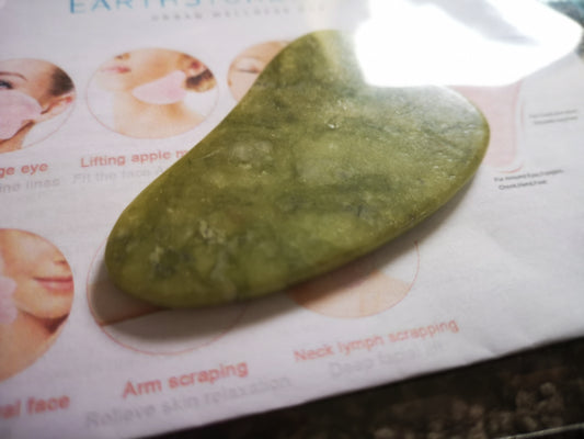 Earthstore® New Jade (Jadite) Gua Sha (guasha) Board Scraper