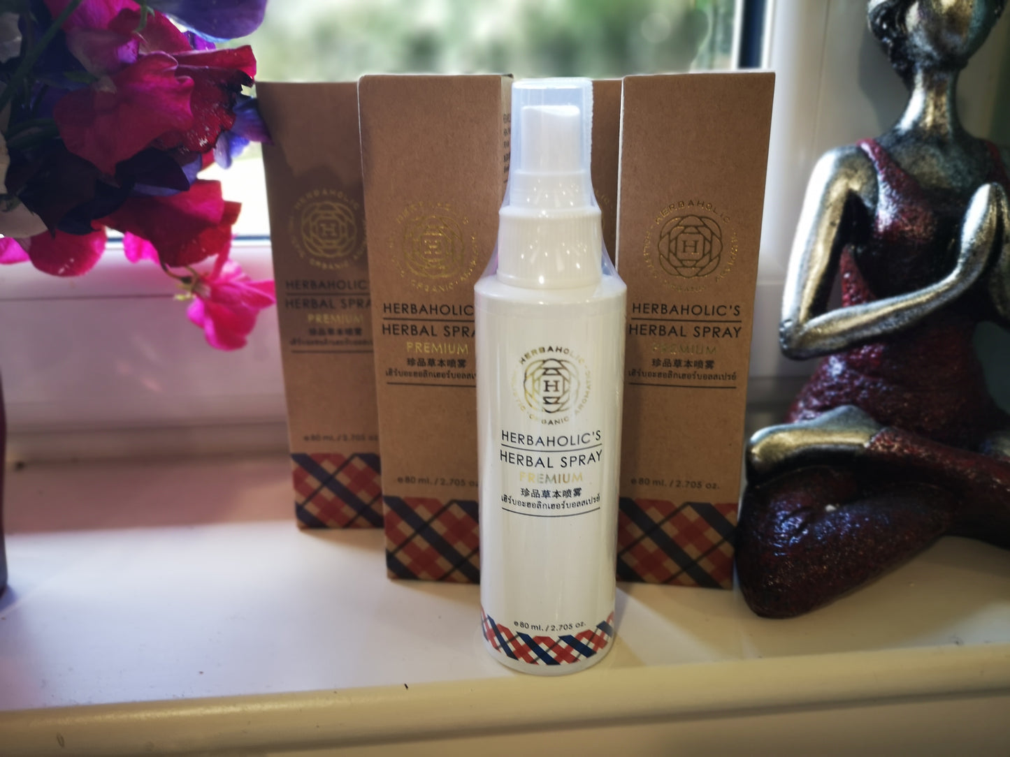 Earthstore® Herbaholic Herbal Spray Premium, 80ml. Pain & Stress relief. Natural. 30 herbs