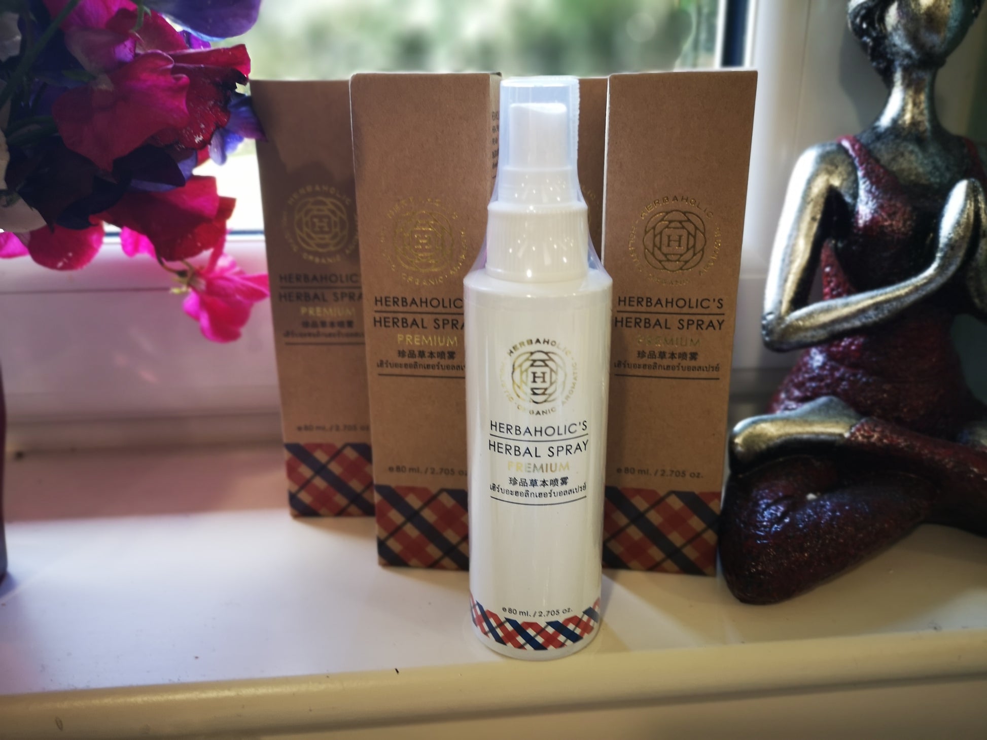 Earthstore® Herbaholic Herbal Spray Premium, 80ml. Pain & Stress relief. Natural. 30 herbs
