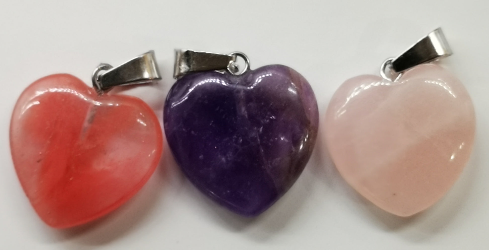 Earthstore® SIZE, Hearts Amethyst, Rose Quartz, Watermelon. reduced from £6.99