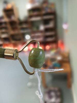 Earthstore® Green New Jade (Jadite) Facial Skin Roller - genuine high quality crystal