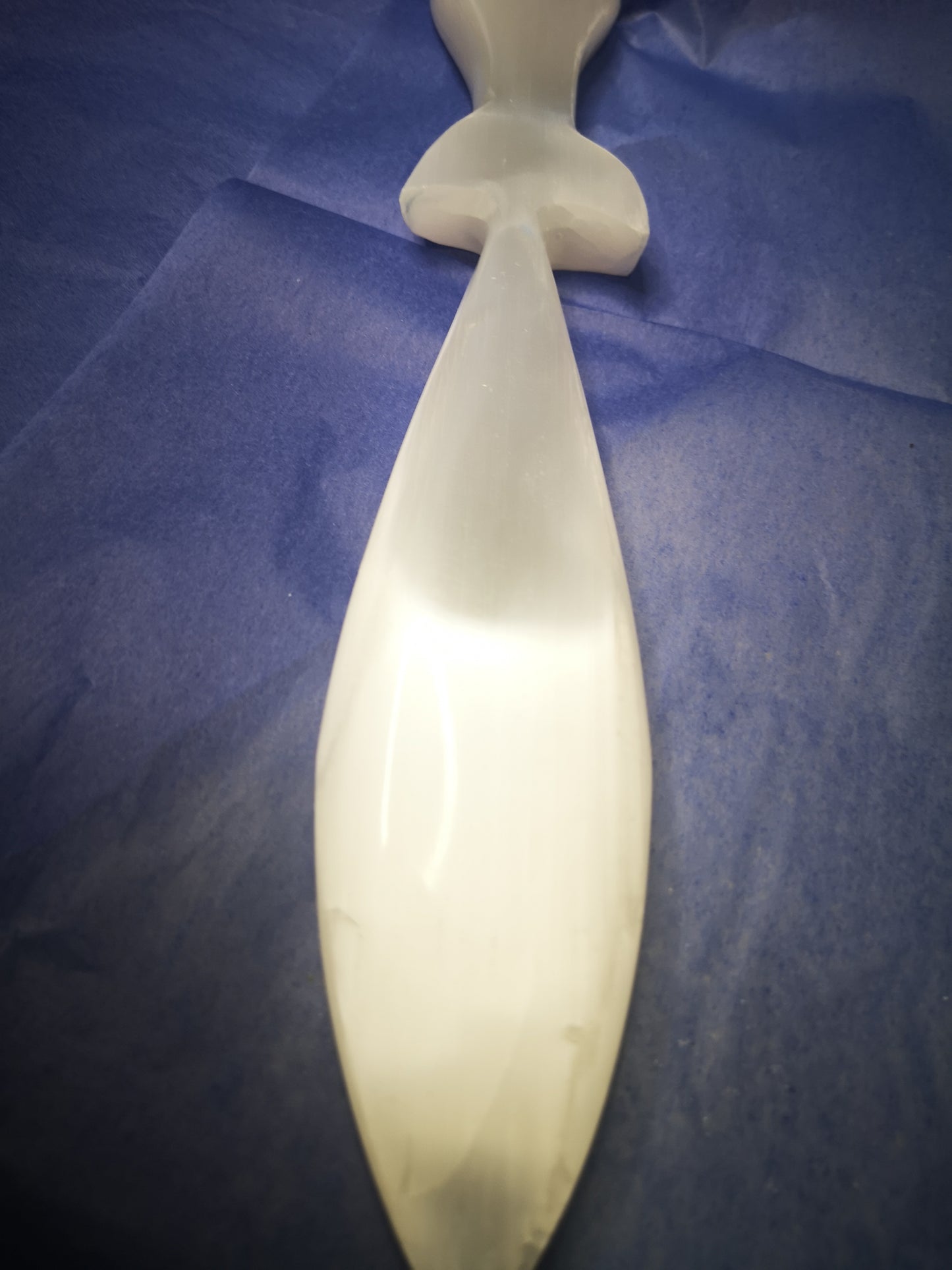 Earthstore® Selenite Crystal Knife Dagger Rituals Display Large 30cm/12 or 27cm/10.5"