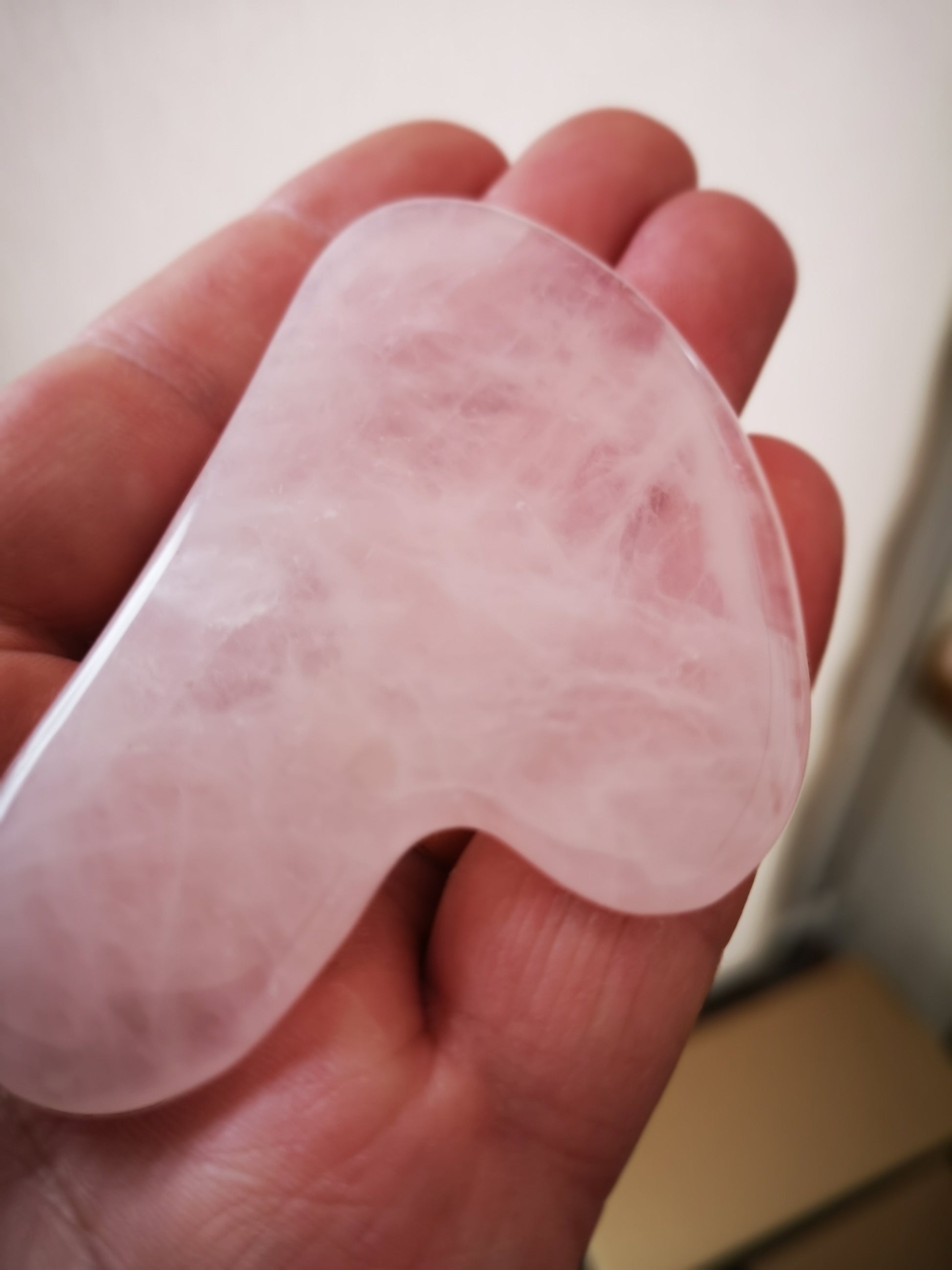 Earthstore® ROSE QUARTZ Crystal Gua Sha (guasha) Board Scraper