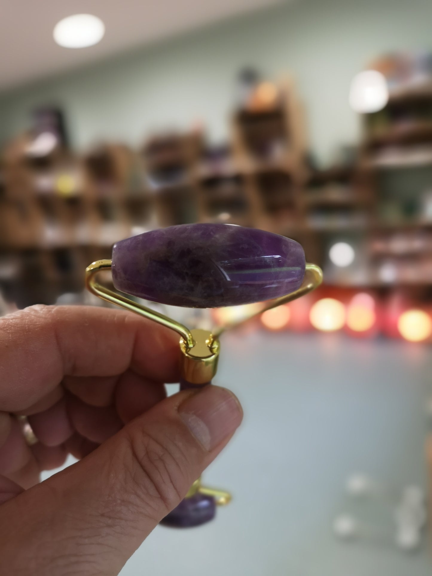 Earthstore® Facial Skin Roller - Amethyst Crystal- High Grade Crystal
