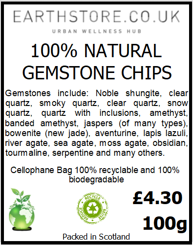 Earthstore® Crystal Gemstone chips x 50g, 100g, 200g,300g packs