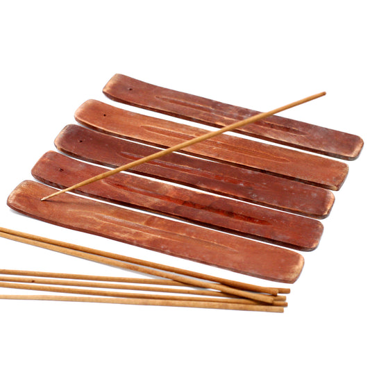 Earthstore® Plain Mango Wood Incense Ashcatcher -Hand Made