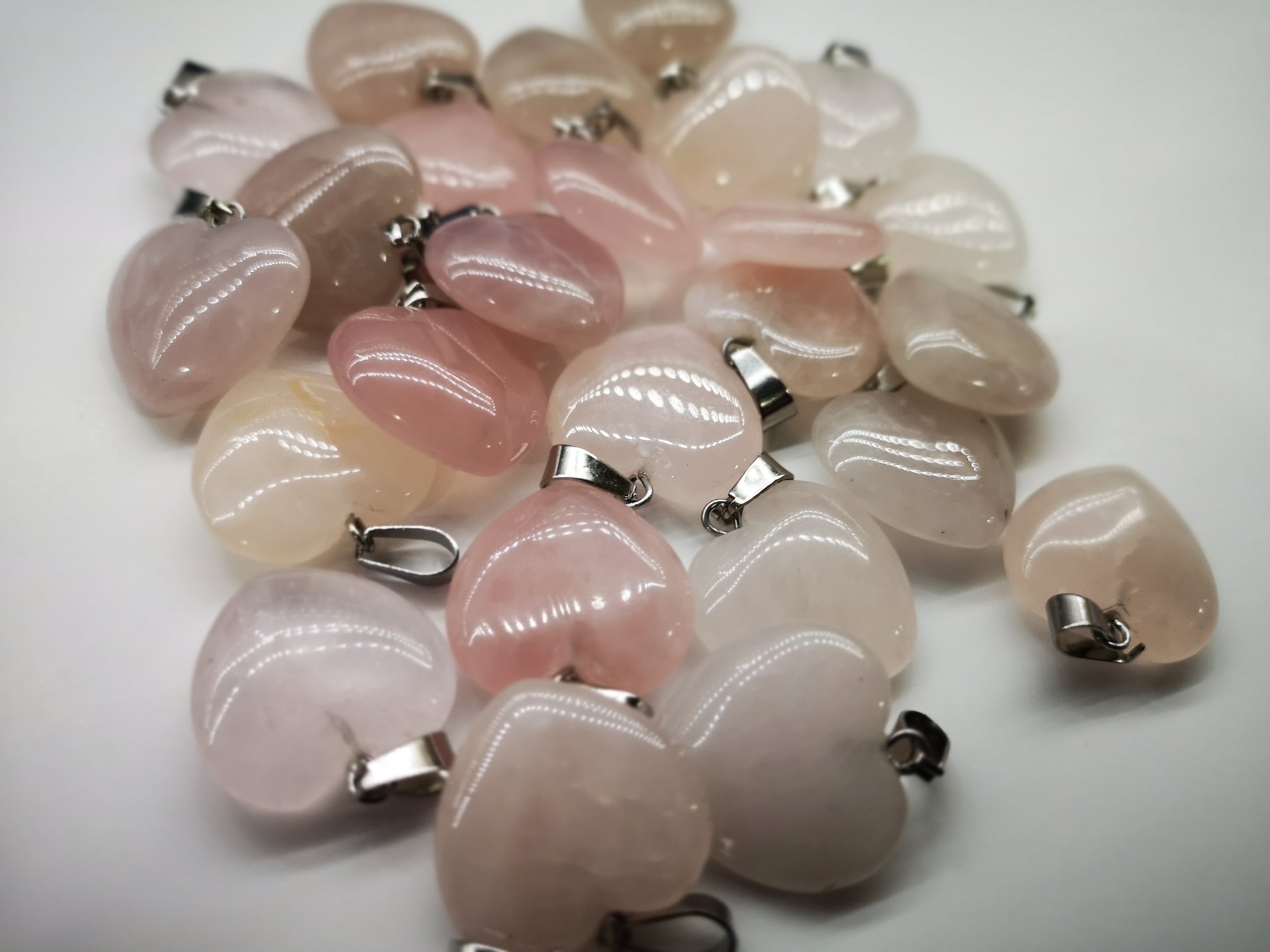 Earthstore® SIZE, Hearts Amethyst, Rose Quartz, Watermelon. reduced from £6.99