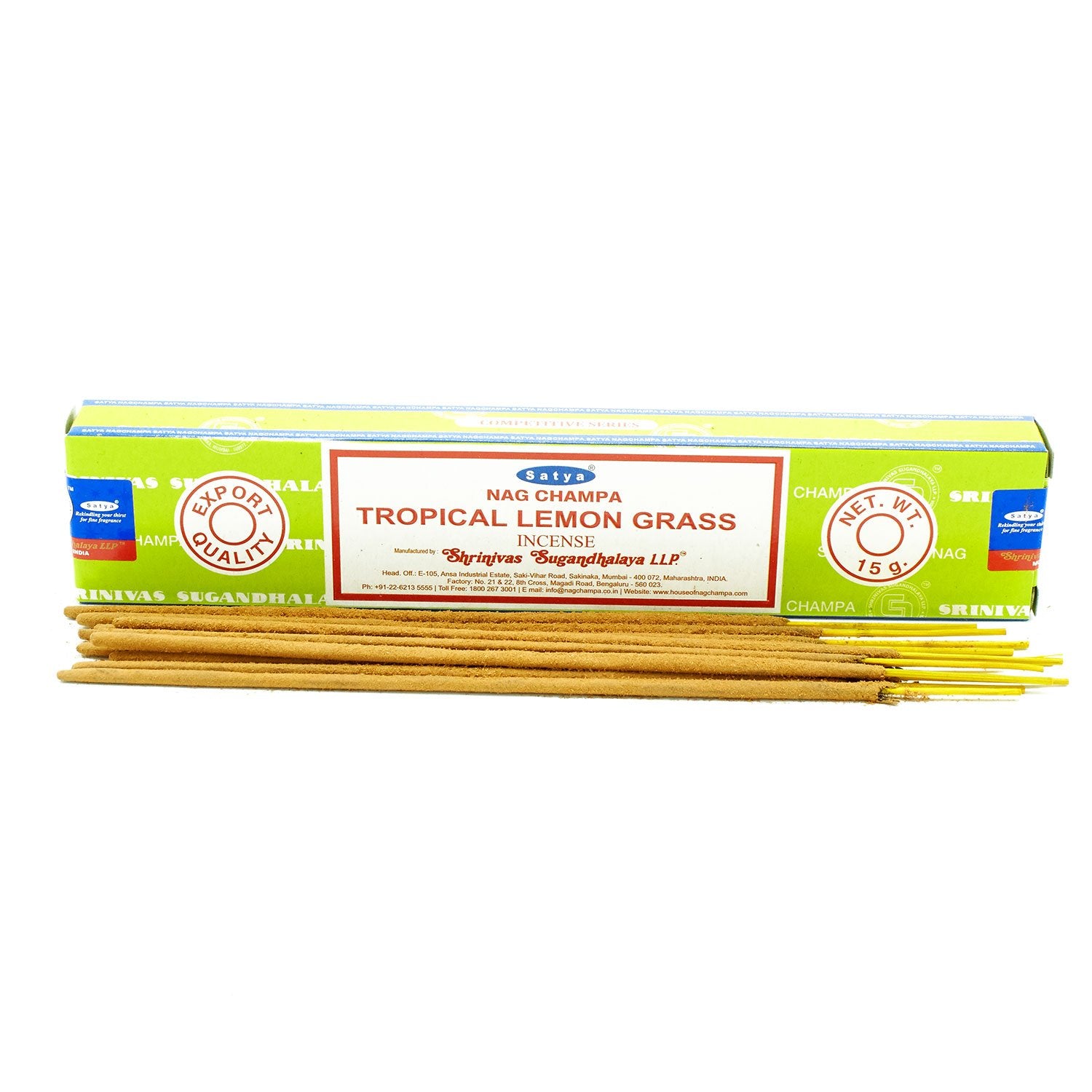 Earthstore® Satya Incense Sticks 15g - Tropical Lemongrass