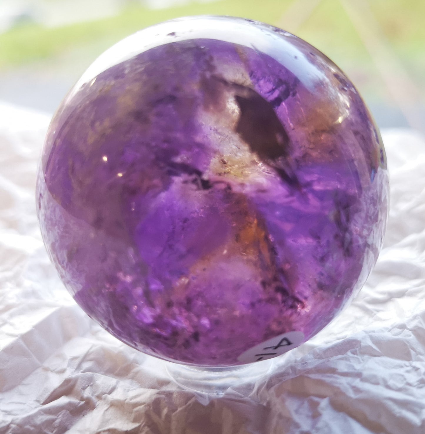 Earthstore® Ametrine sphere (Amethyst & Citrine) Grade A - Bolivia 119g (45mm)