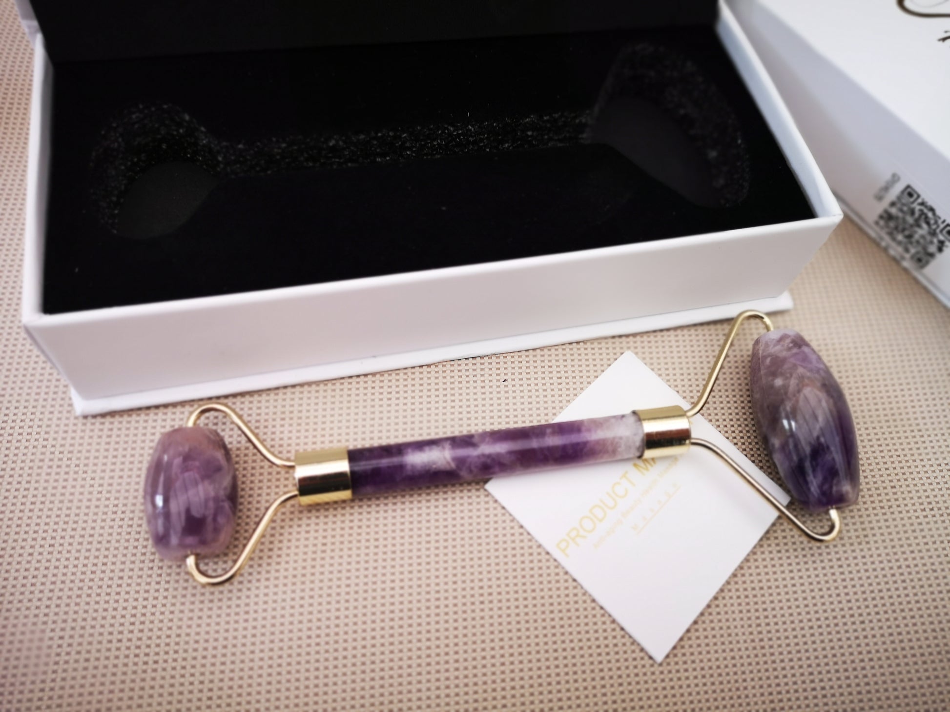 Earthstore® Facial Skin Roller - Amethyst Crystal- High Grade Crystal