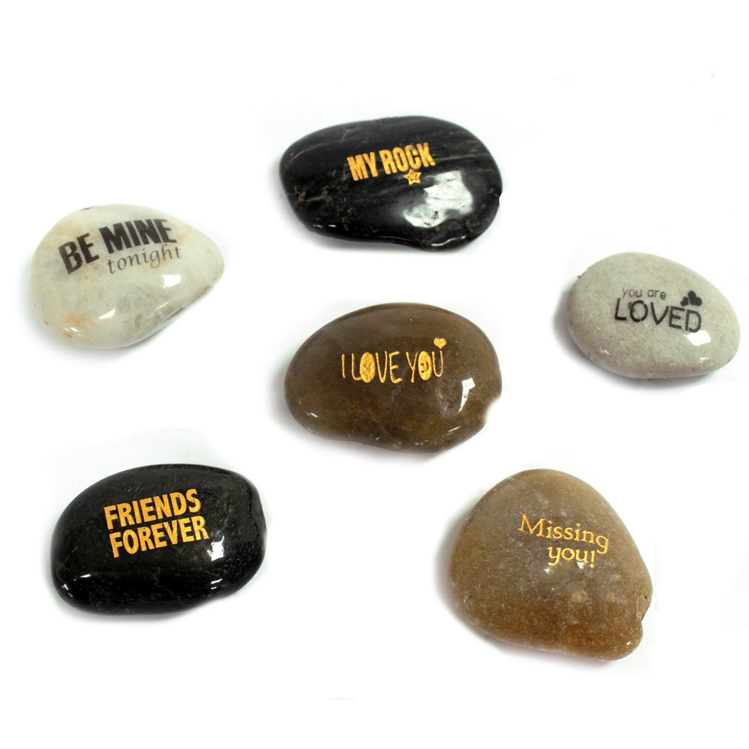 Earthstore® Message Stones - LOVE- Natural River Stones with message