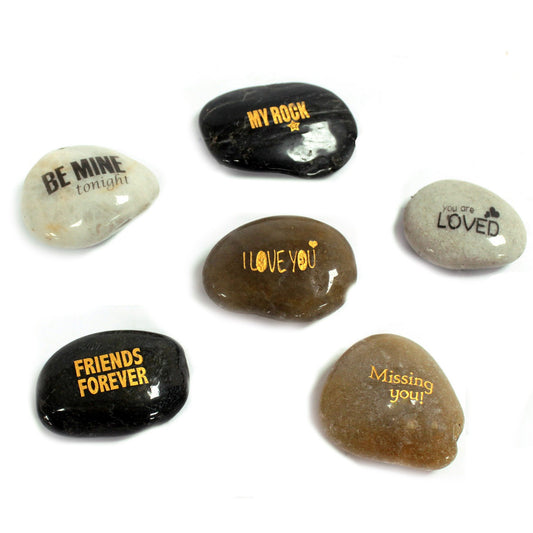 Earthstore® Message Stones - LOVE- Natural River Stones with message