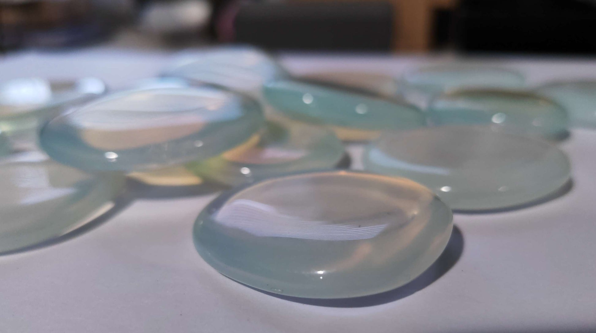 Earthstore® PRICE Opalite - Palm Stone or worry stone - beautiful quality