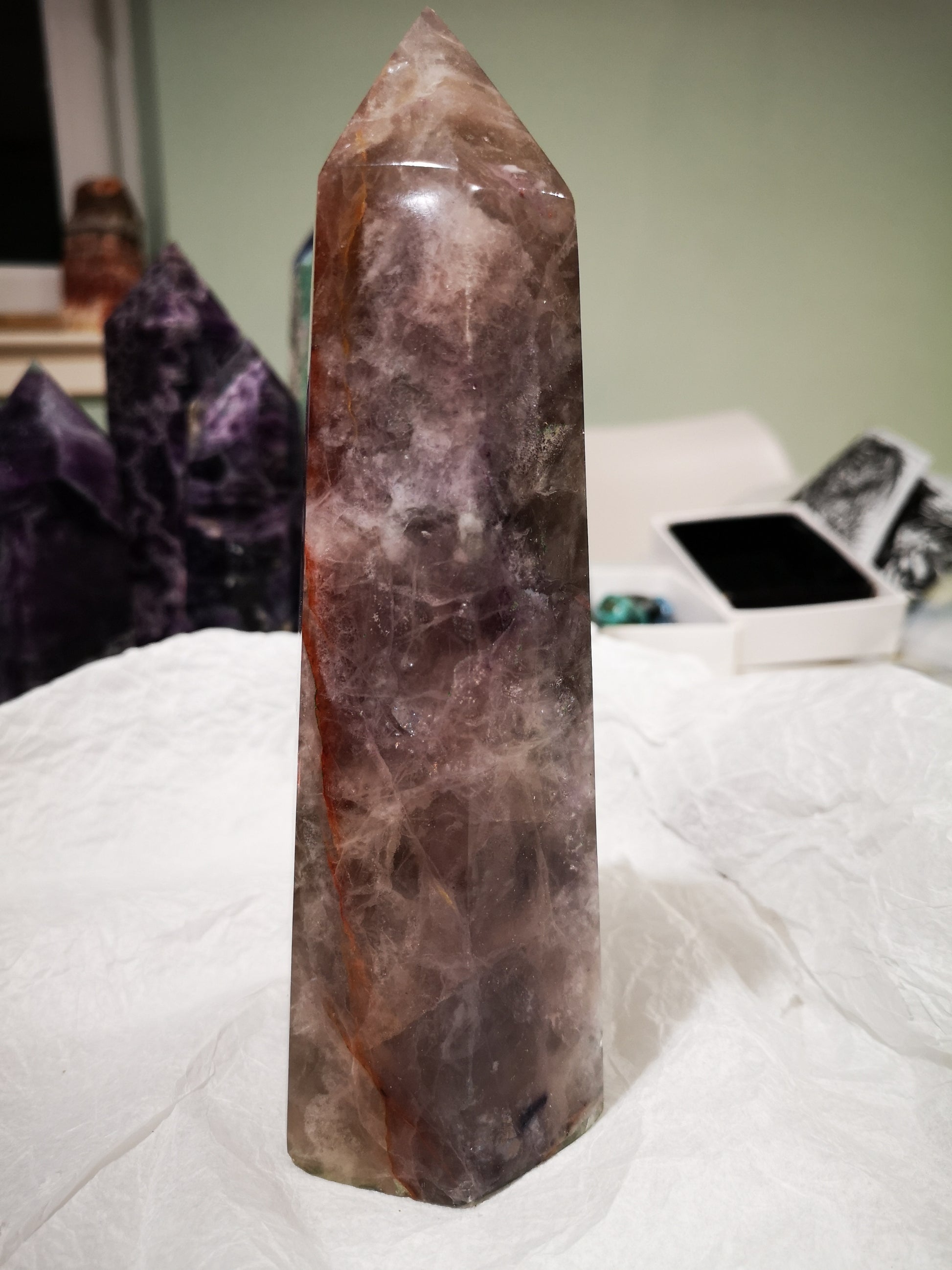 Earthstore® GEM GRADED Fluorite Obelisk - Mexico. Stunning display (1.51kg - 200x80x60)X