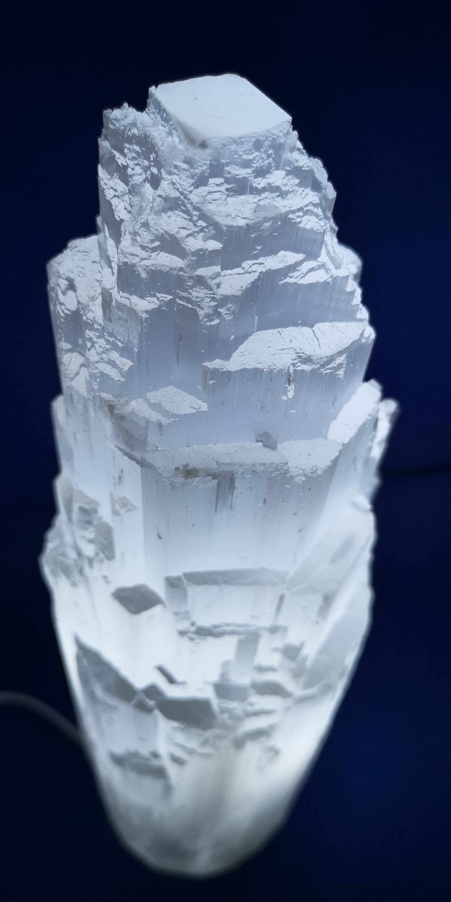 Earthstore® 30cm Selenite White Tower Lamp (apx 12")