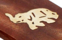Earthstore® Brass Inlaid Incense Ashcatcher - Mango Wood