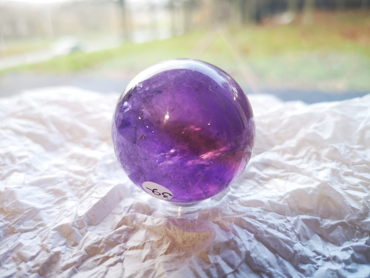 Earthstore® Ametrine sphere (Amethyst & Citrine) Grade A - Bolivia 88g (40mm)