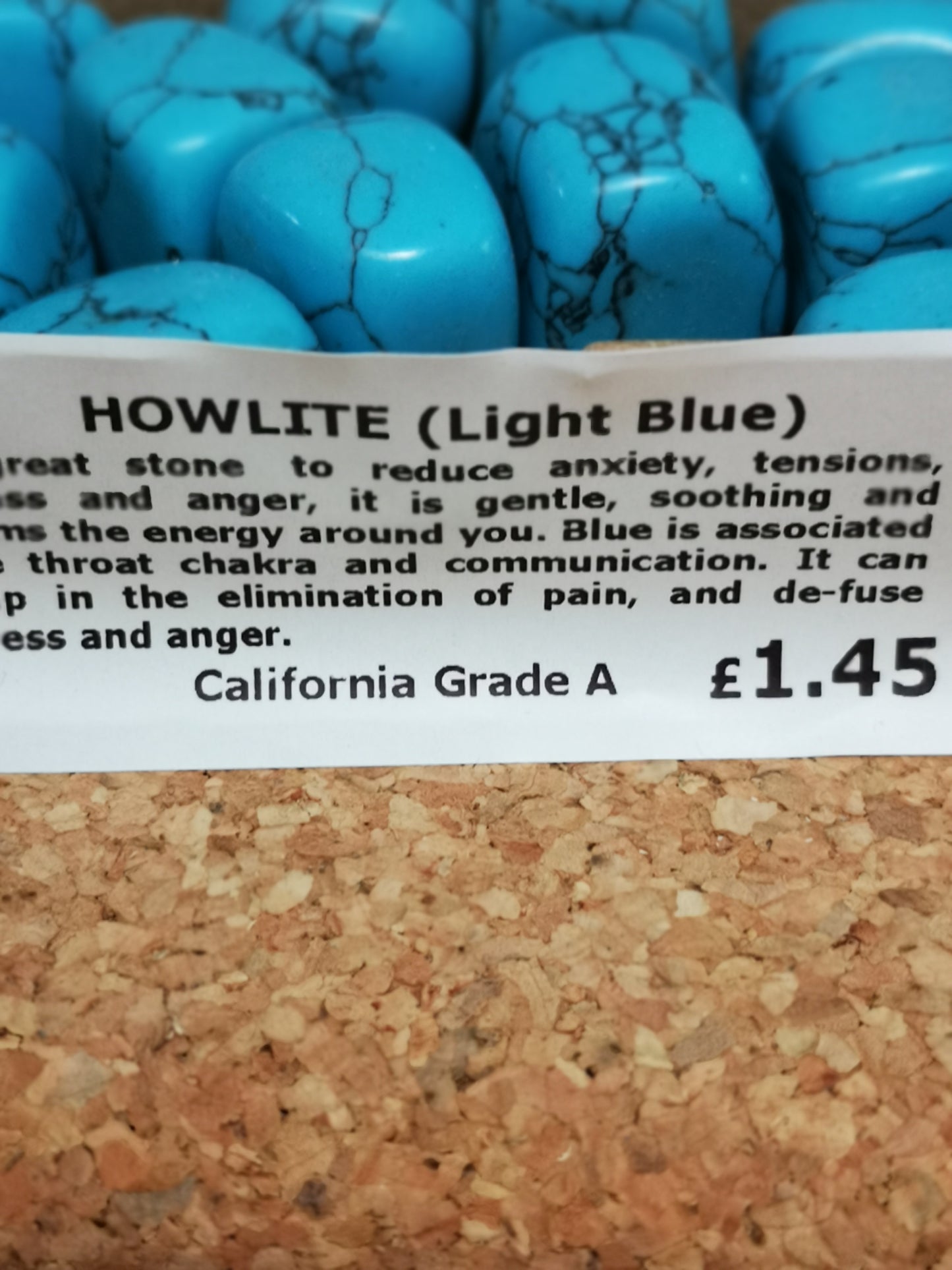 Earthstore® Light Blue Howlite - Tumblestone
