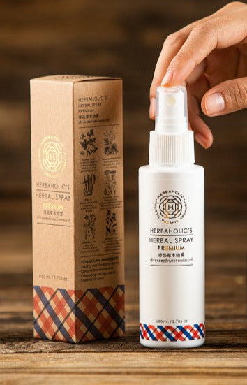 Earthstore® Herbaholic Herbal Spray Premium, 80ml. Pain & Stress relief. Natural. 30 herbs
