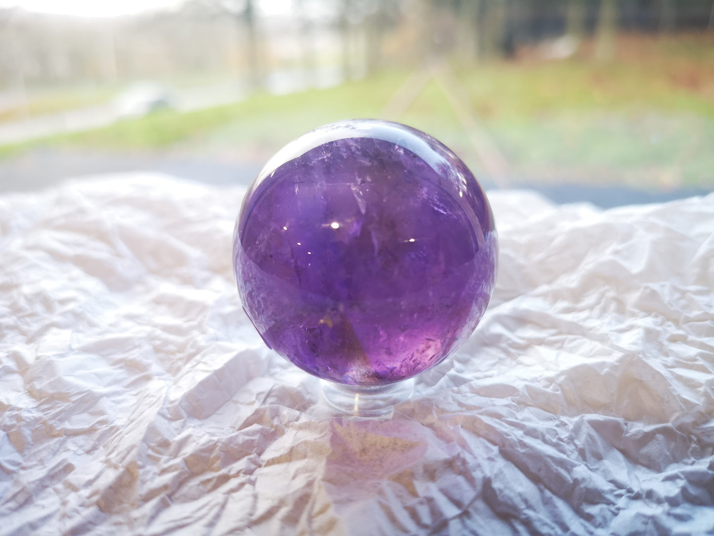 Earthstore® Ametrine sphere (Amethyst & Citrine) Grade A - Bolivia 88g (40mm)