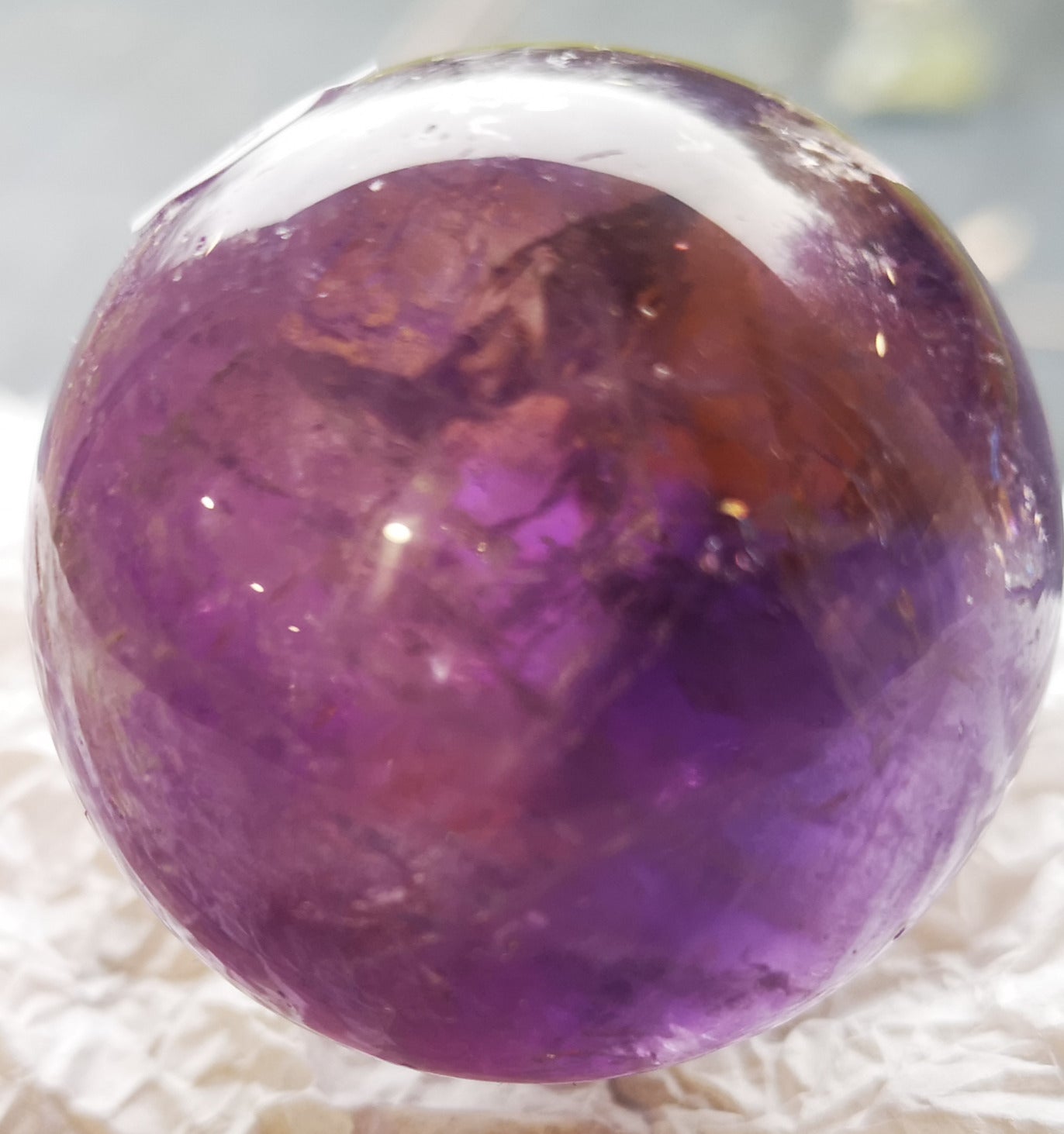Earthstore® Ametrine sphere (Amethyst & Citrine) Grade A - Bolivia 150g (47mm)