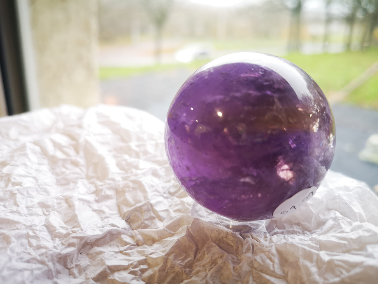 Earthstore® Ametrine sphere (Amethyst & Citrine) Grade A - Bolivia 150g (47mm)