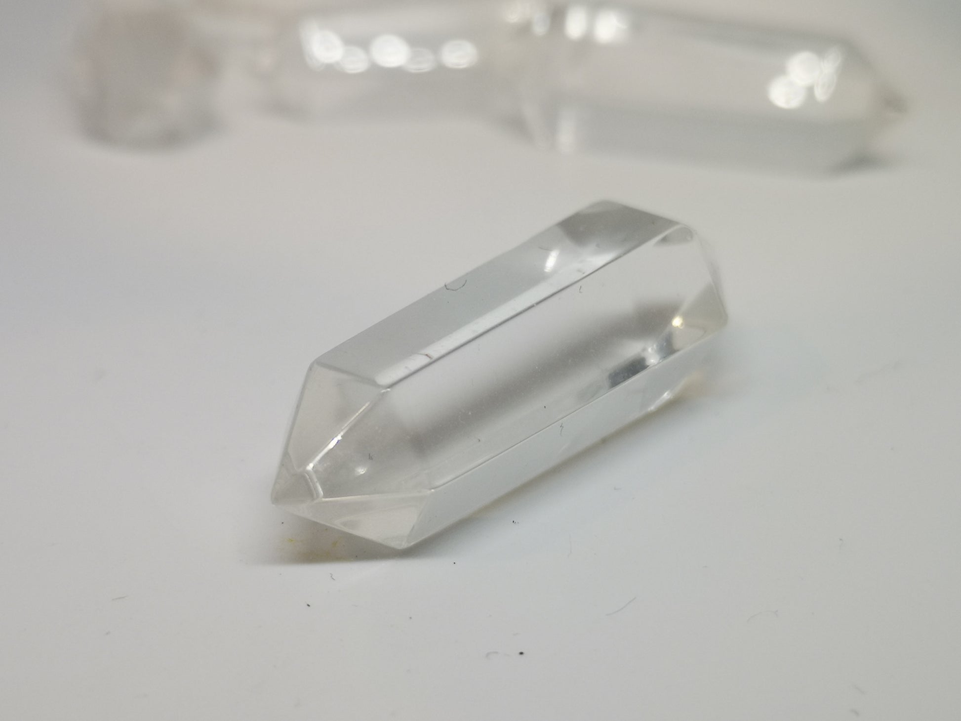 Earthstore® Clear Quartz double terminated point - Reiki, Healing, Grids(45x 15.7mm)