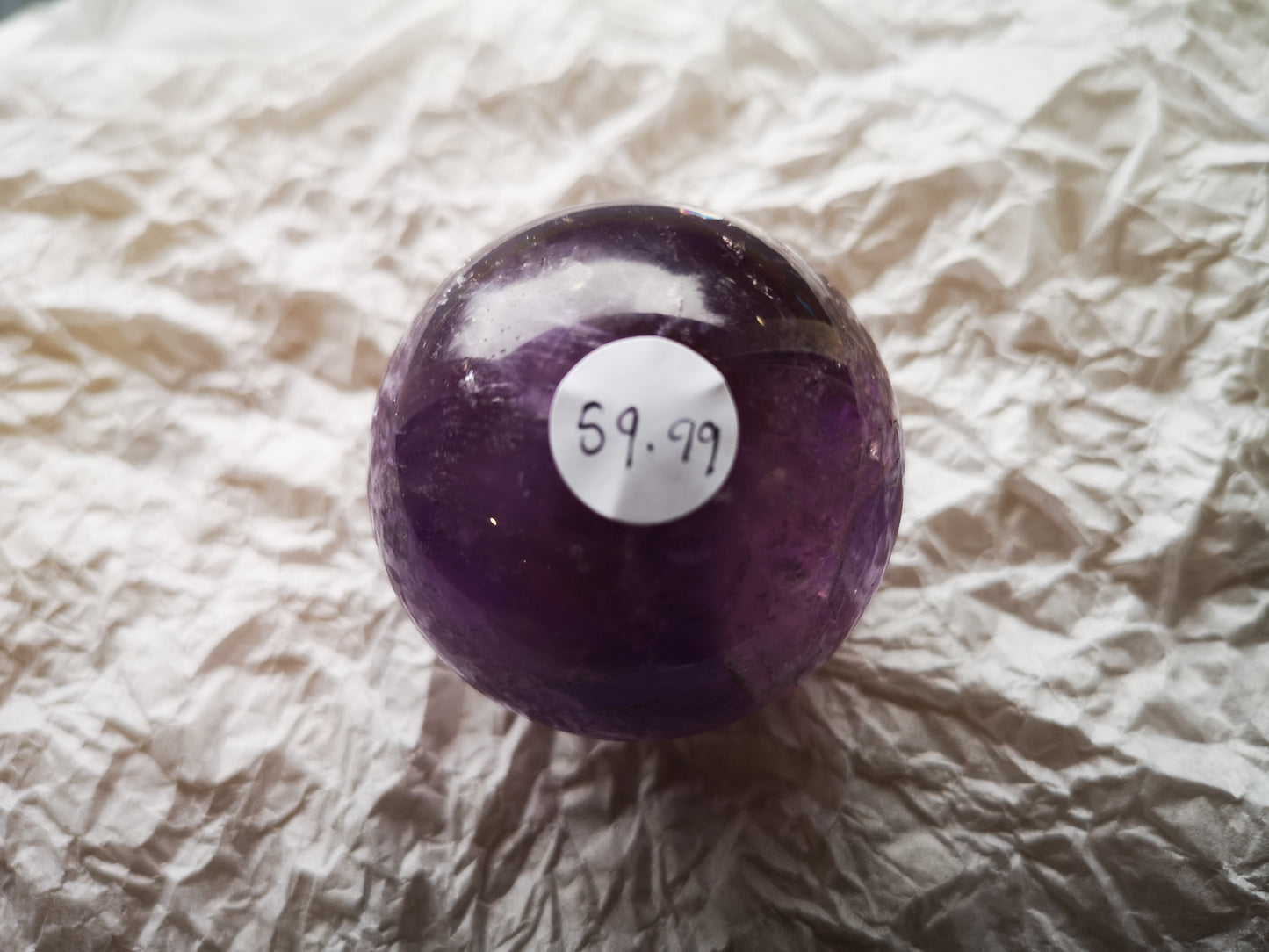Earthstore® Ametrine sphere (Amethyst & Citrine) Grade A - Bolivia 150g (47mm)