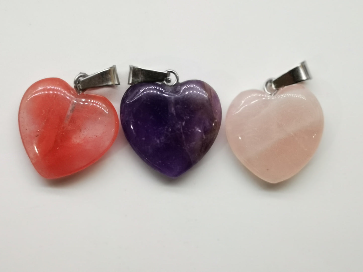 Earthstore® SIZE, Hearts Amethyst, Rose Quartz, Watermelon. reduced from £6.99