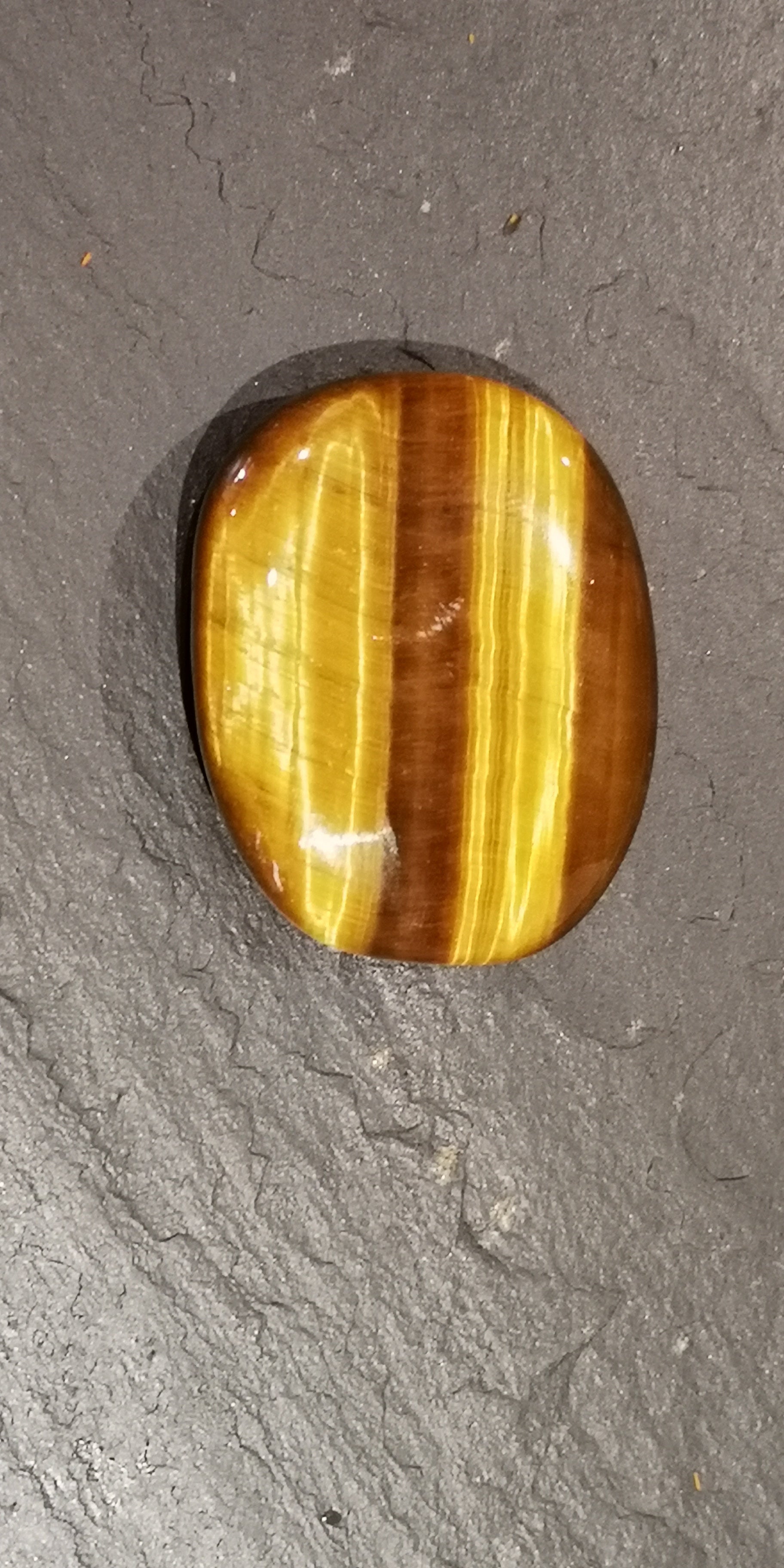 Earthstore® Tiger Eye - Palm Stone (very high grade)