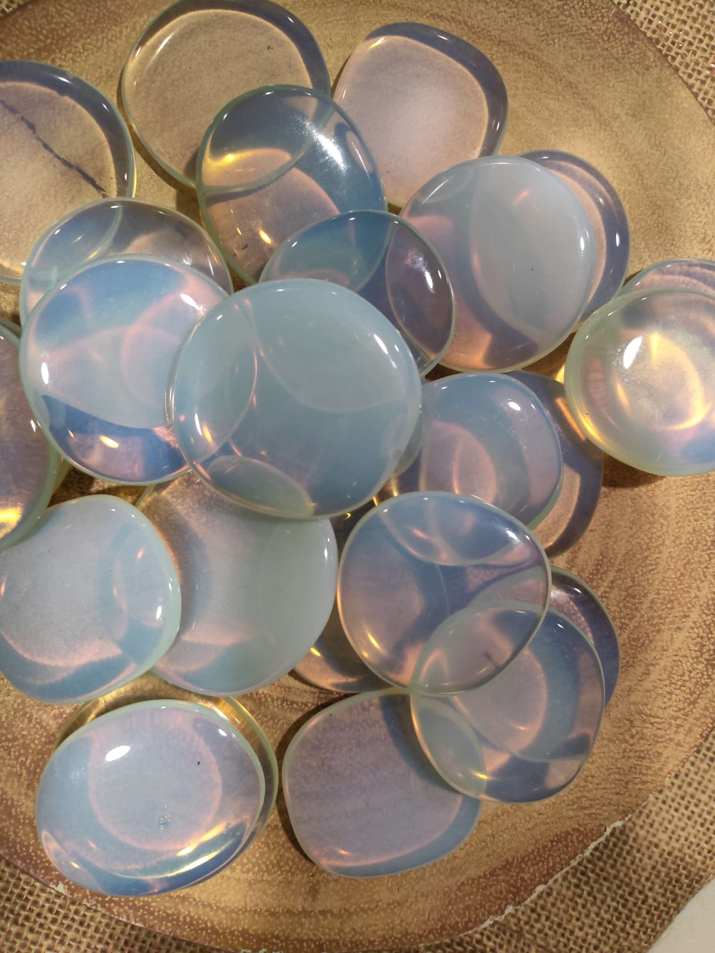 Earthstore® PRICE Opalite - Palm Stone or worry stone - beautiful quality