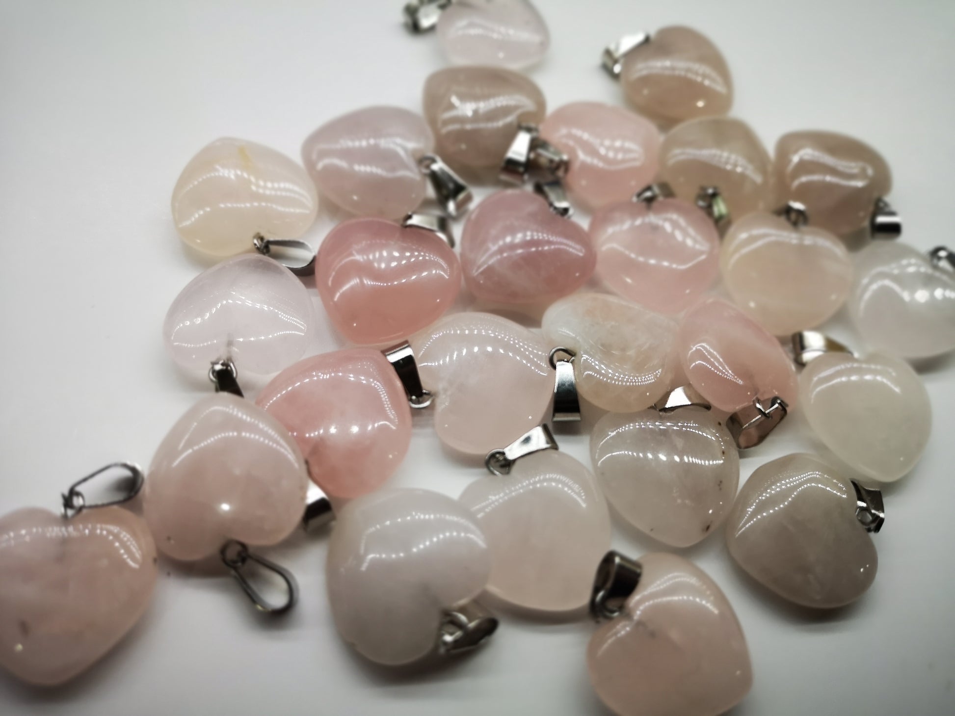 Earthstore® SIZE, Hearts Amethyst, Rose Quartz, Watermelon. reduced from £6.99