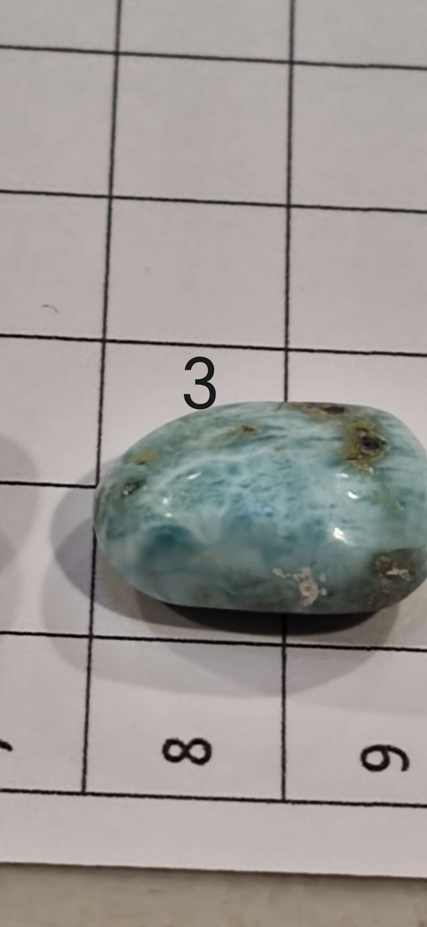 Earthstore® Larimar - POLISHED, Dolphin Stone, blue pectolite - A GRADE