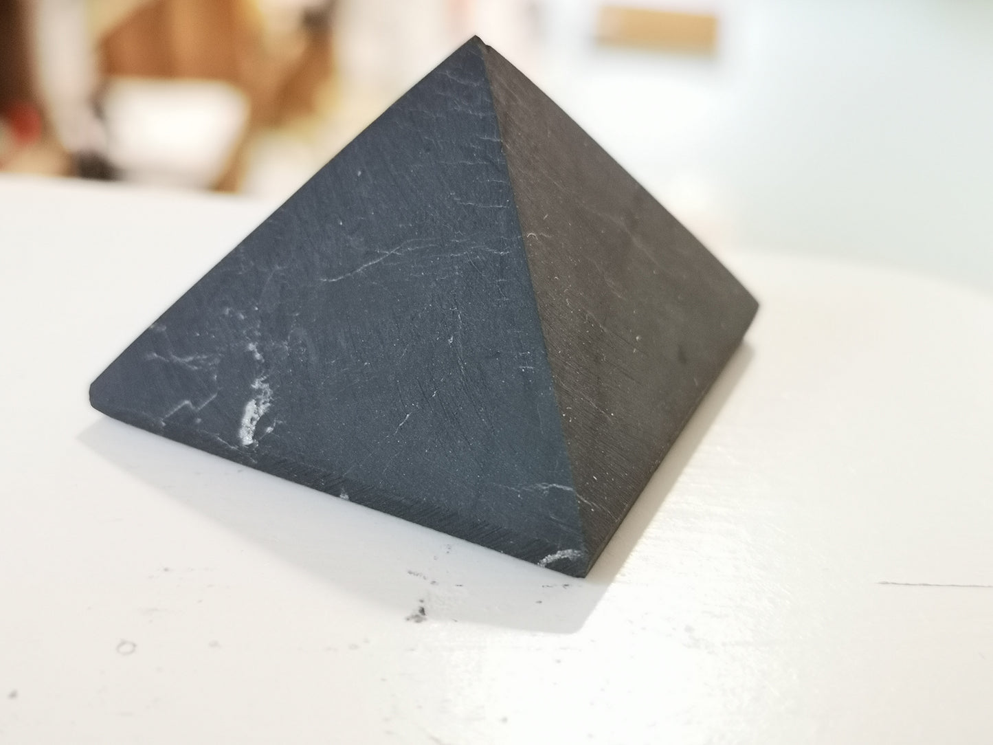 Earthstore® Shungite Pyramid - EMF Protection Grounding Energy Healing Karelia - 4 sizes