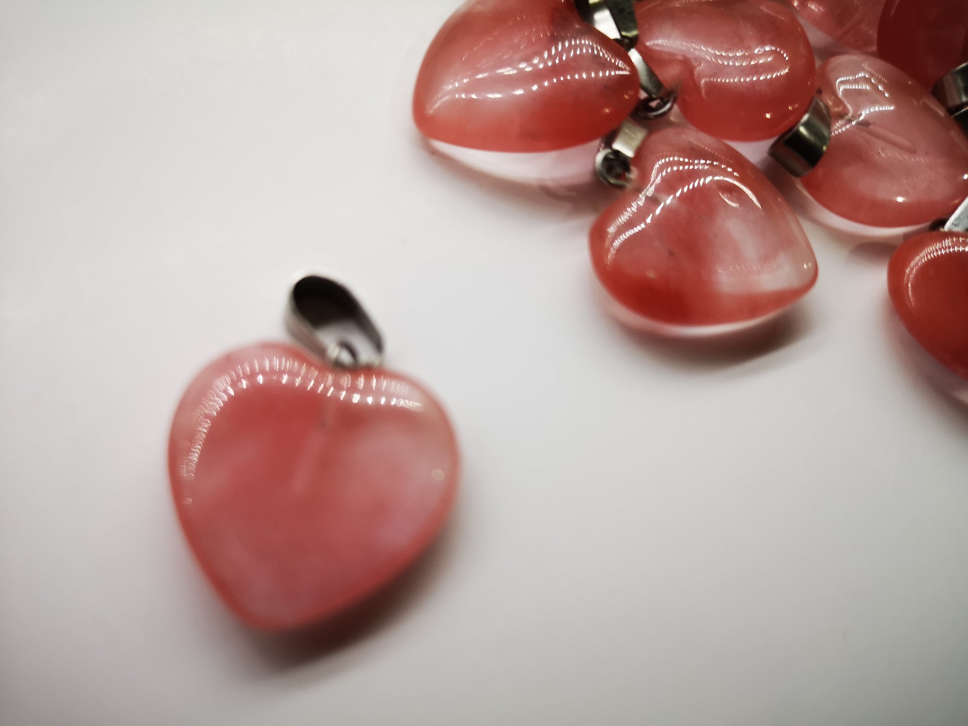 Earthstore® SIZE, Hearts Amethyst, Rose Quartz, Watermelon. reduced from £6.99