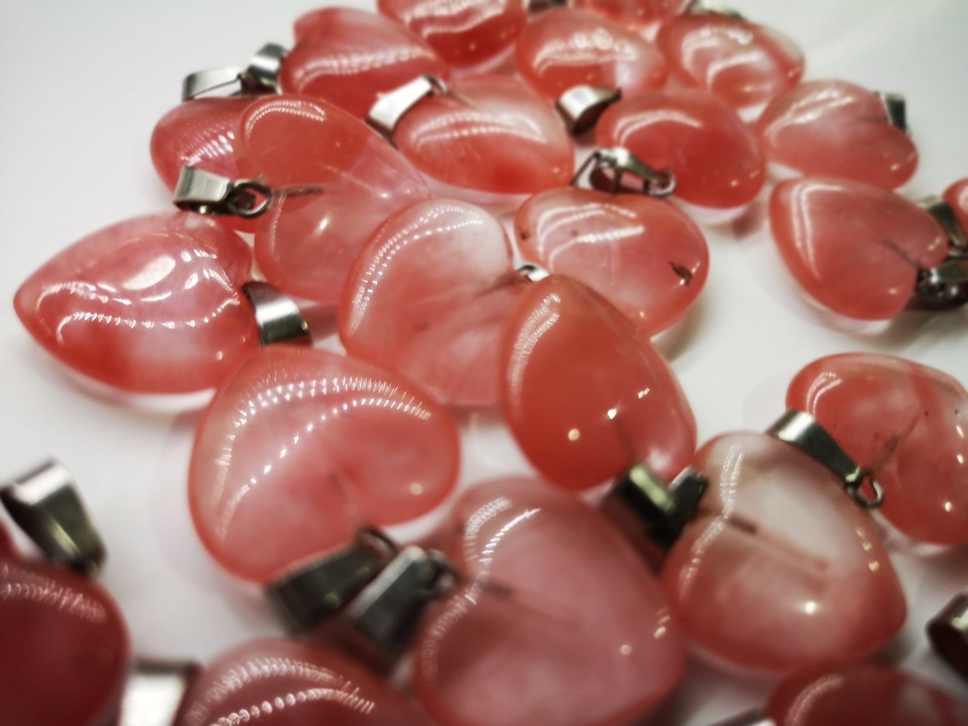 Earthstore® SIZE, Hearts Amethyst, Rose Quartz, Watermelon. reduced from £6.99