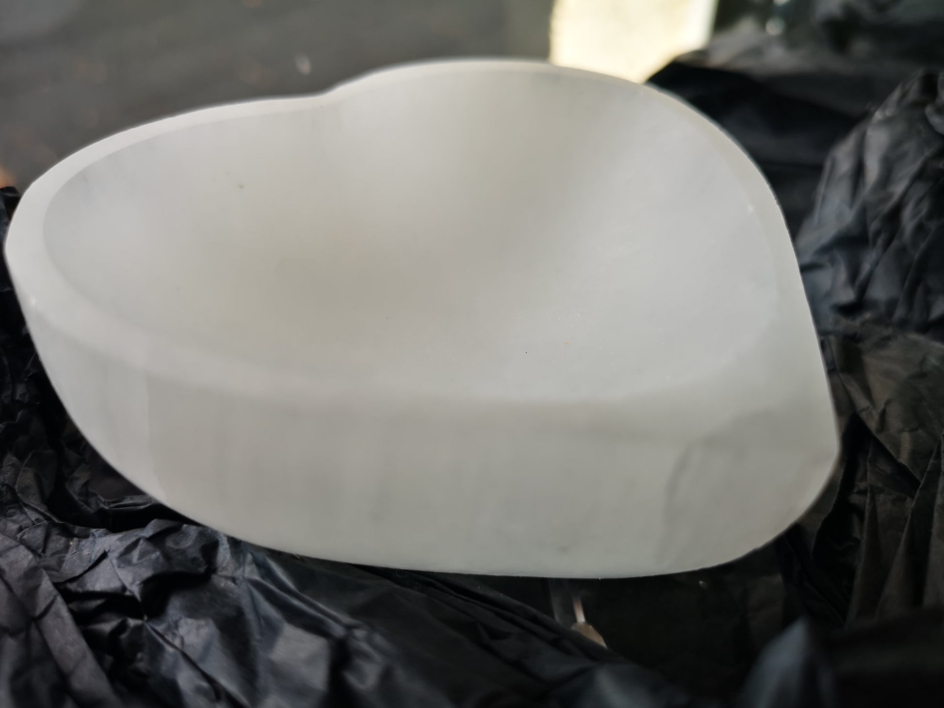 Earthstore® STOCK Heart Shape Charging Dish Bowl with optional 3 gemstones
