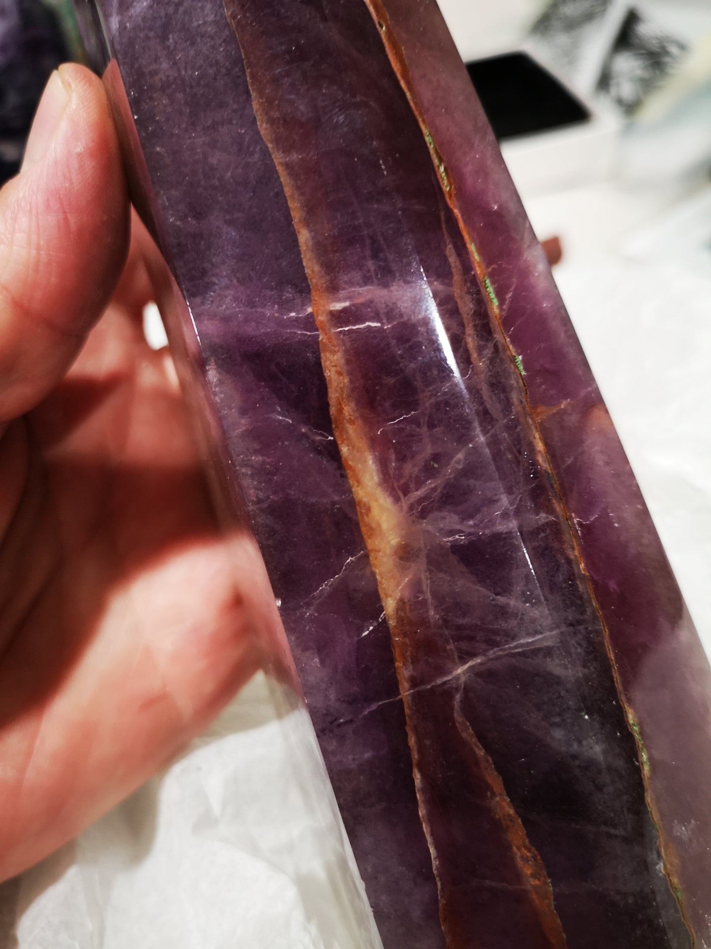 Earthstore® GEM GRADED Fluorite Obelisk - Mexico. Stunning display (1.51kg - 200x80x60)X