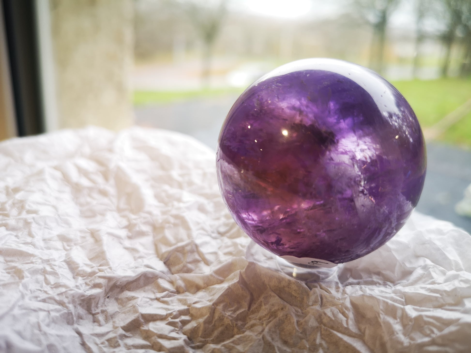 Earthstore® Ametrine sphere (Amethyst & Citrine) Grade A - Bolivia 150g (47mm)