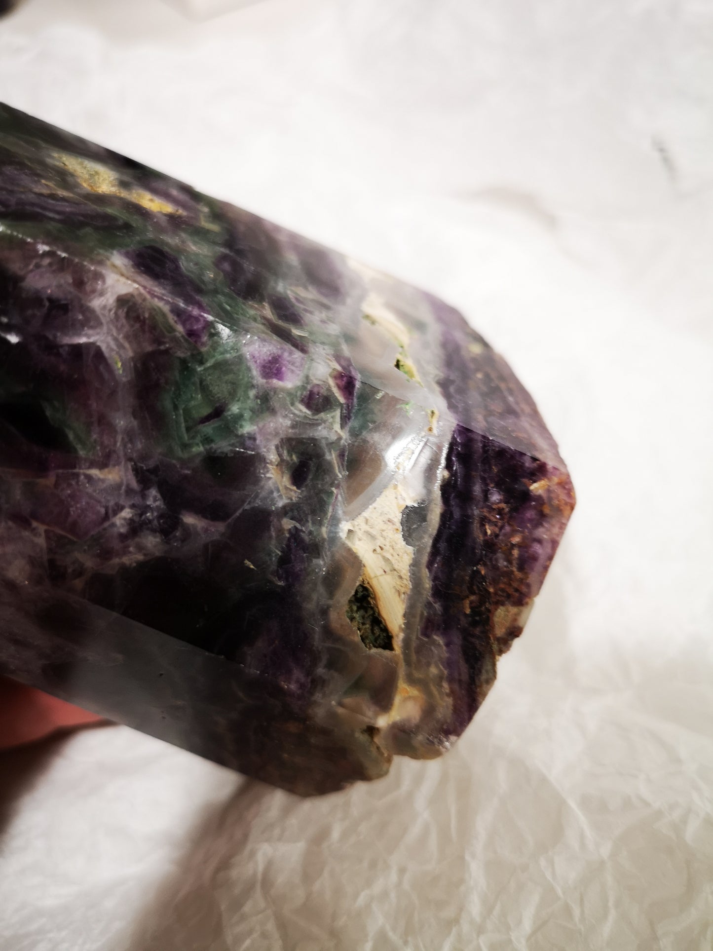 Earthstore® RAINBOW FLUORITE OBELISK - Mexico. Stunning display (1.24kg - 142x82x86)