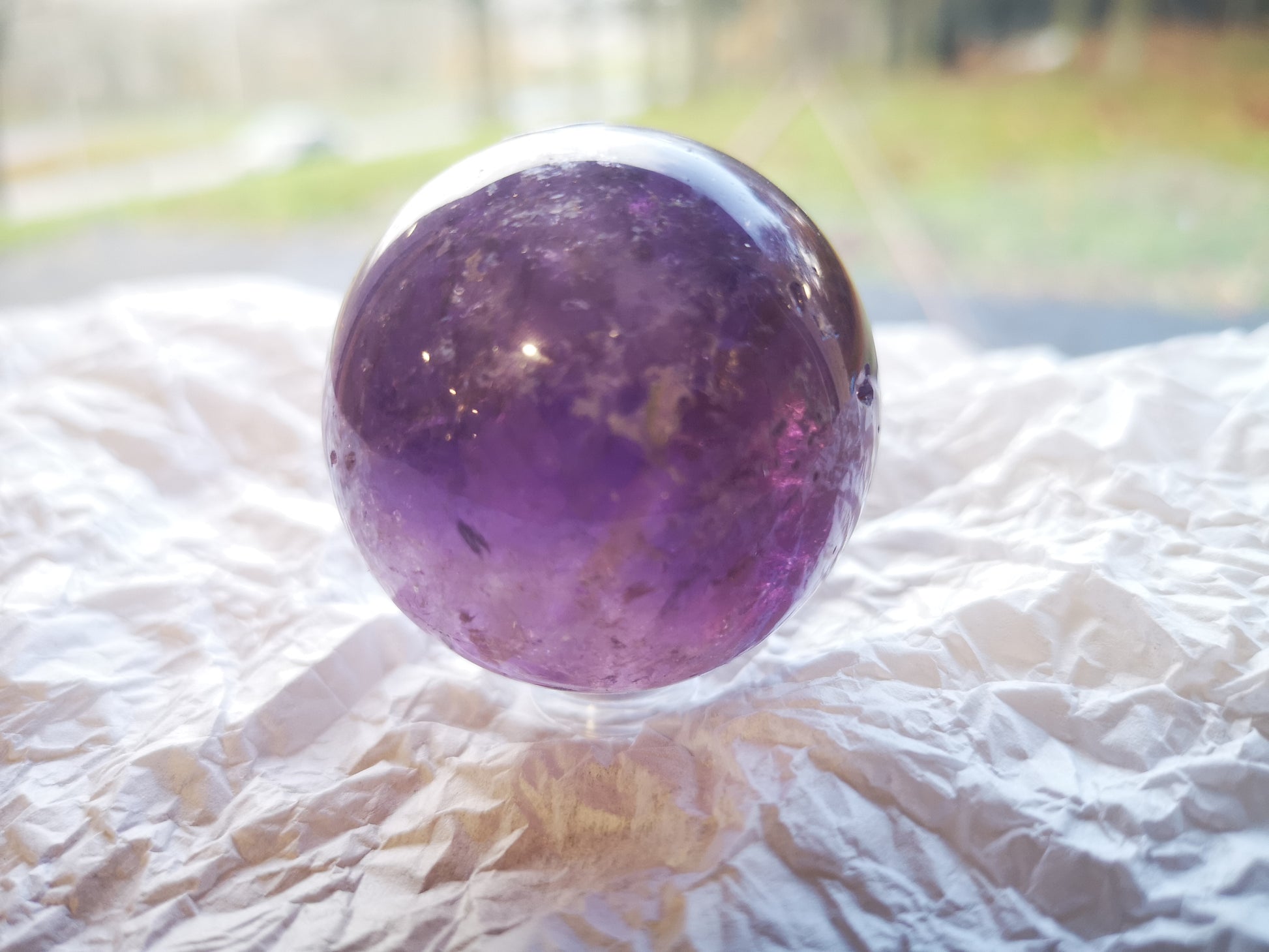 Earthstore® Ametrine sphere (Amethyst & Citrine) Grade A - Bolivia 119g (45mm)
