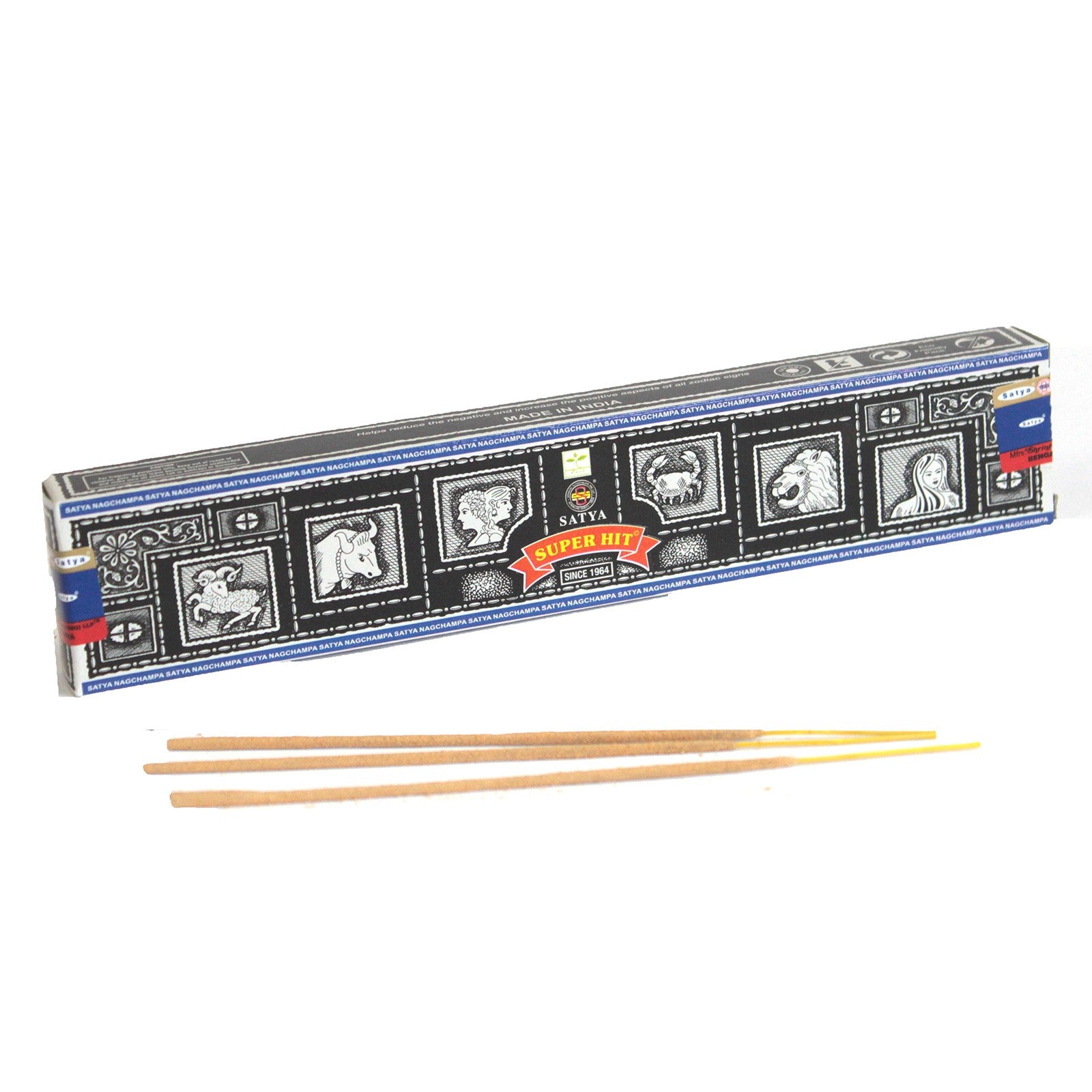 Earthstore® Nag Champa SUPER HIT - Pack of 12 sticks (15g) by Satya