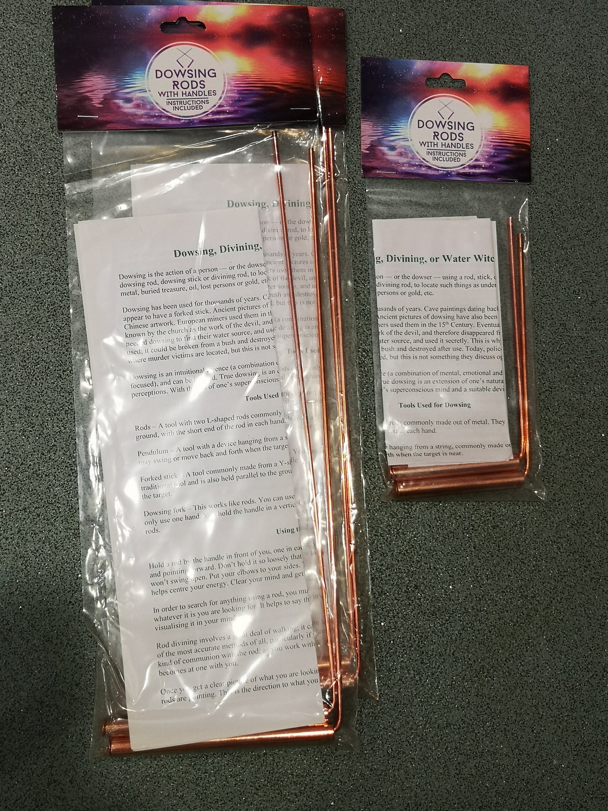 Earthstore® STOCK Copper Dowsing Divining Rods