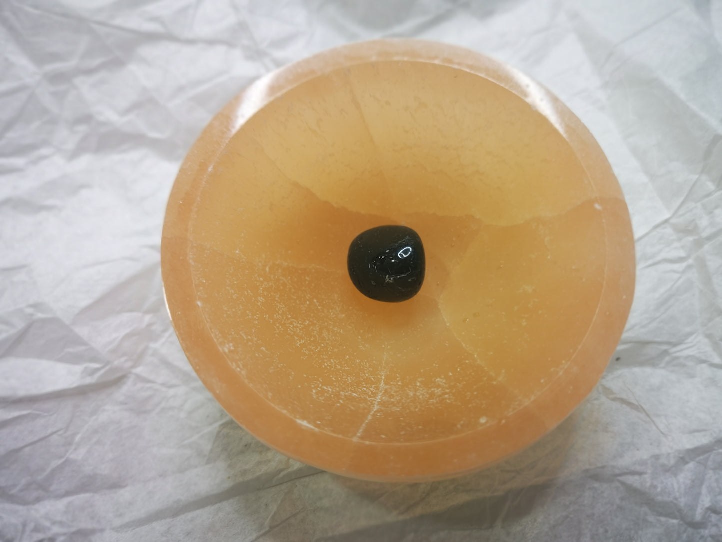 Earthstore® Peach Selenite Charging Bowl Dish