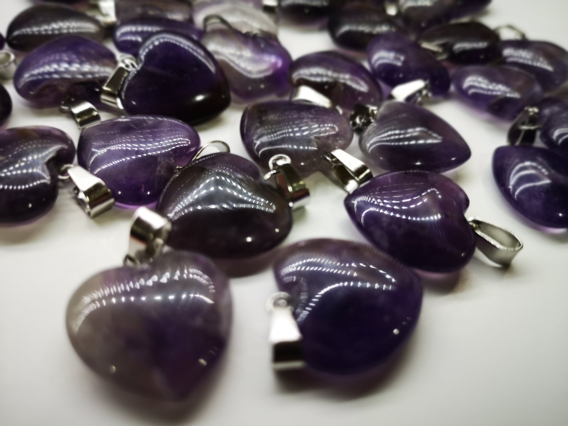 Earthstore® SIZE, Hearts Amethyst, Rose Quartz, Watermelon. reduced from £6.99