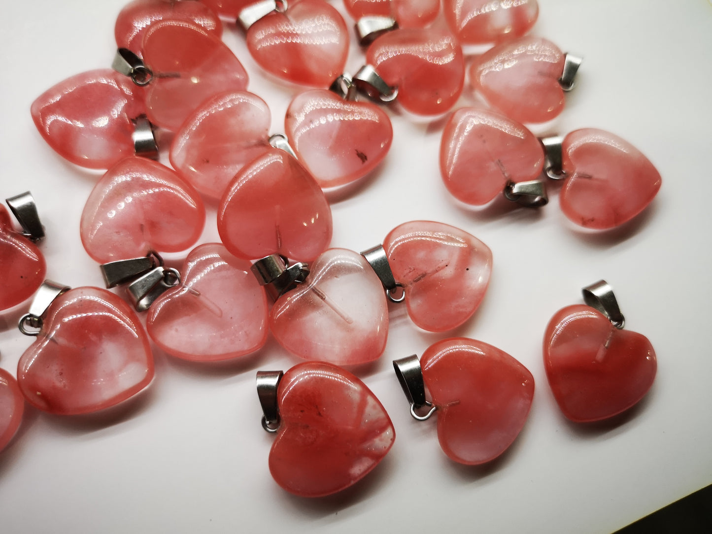 Earthstore® SIZE, Hearts Amethyst, Rose Quartz, Watermelon. reduced from £6.99