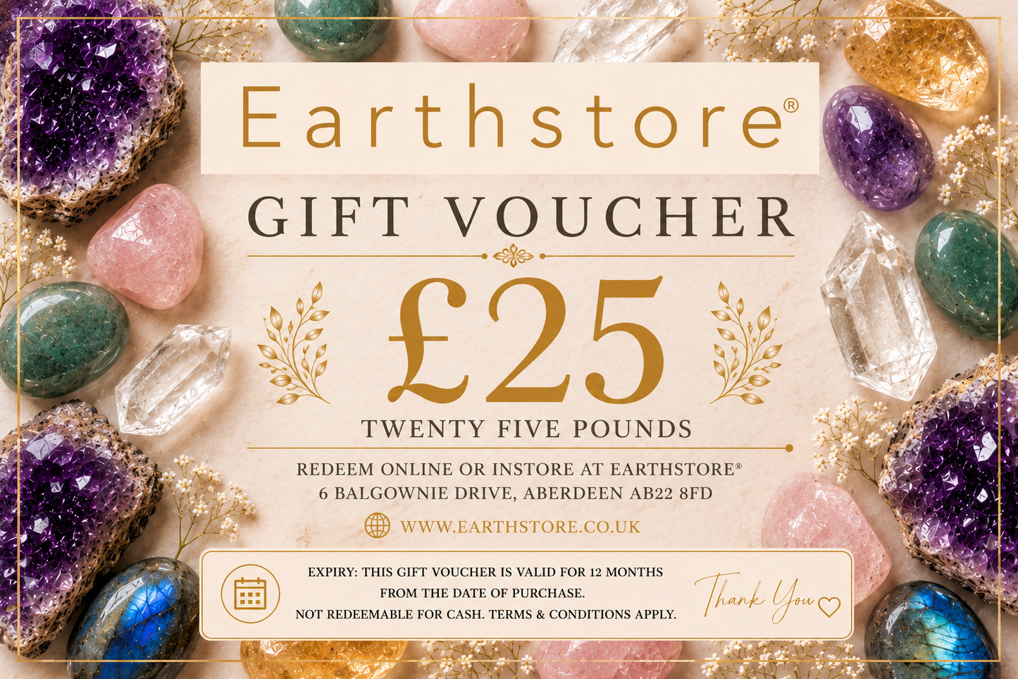 Earthstore® Gift Cards £5, £10, £20, £50, £75 and £100 options